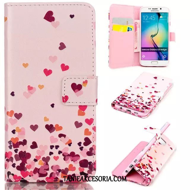 Etui Samsung Galaxy S6 Edge Klapa Gwiazda Ochraniacz, Obudowa Samsung Galaxy S6 Edge Silikonowe Telefon Komórkowy Purpurowy