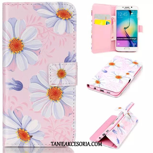 Etui Samsung Galaxy S6 Edge Klapa Gwiazda Ochraniacz, Obudowa Samsung Galaxy S6 Edge Silikonowe Telefon Komórkowy Purpurowy