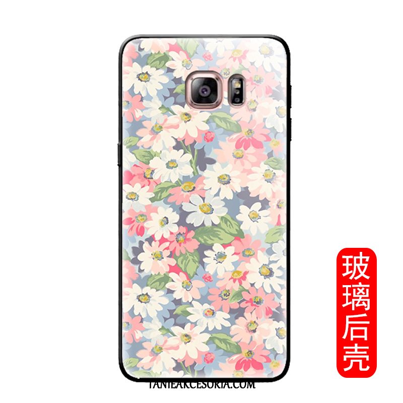 Etui Samsung Galaxy S6 Edge Kwiatowa Telefon Komórkowy Zielony, Obudowa Samsung Galaxy S6 Edge Vintage Moda Proszek