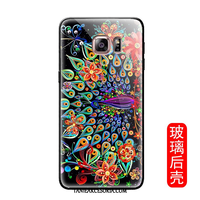 Etui Samsung Galaxy S6 Edge Kwiatowa Telefon Komórkowy Zielony, Obudowa Samsung Galaxy S6 Edge Vintage Moda Proszek