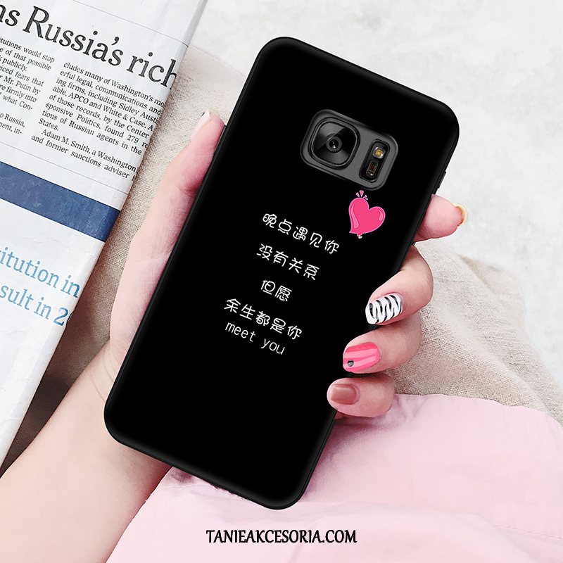 Etui Samsung Galaxy S6 Edge Miękki Silikonowe Czarny, Obudowa Samsung Galaxy S6 Edge Osobowość Kreatywne Telefon Komórkowy