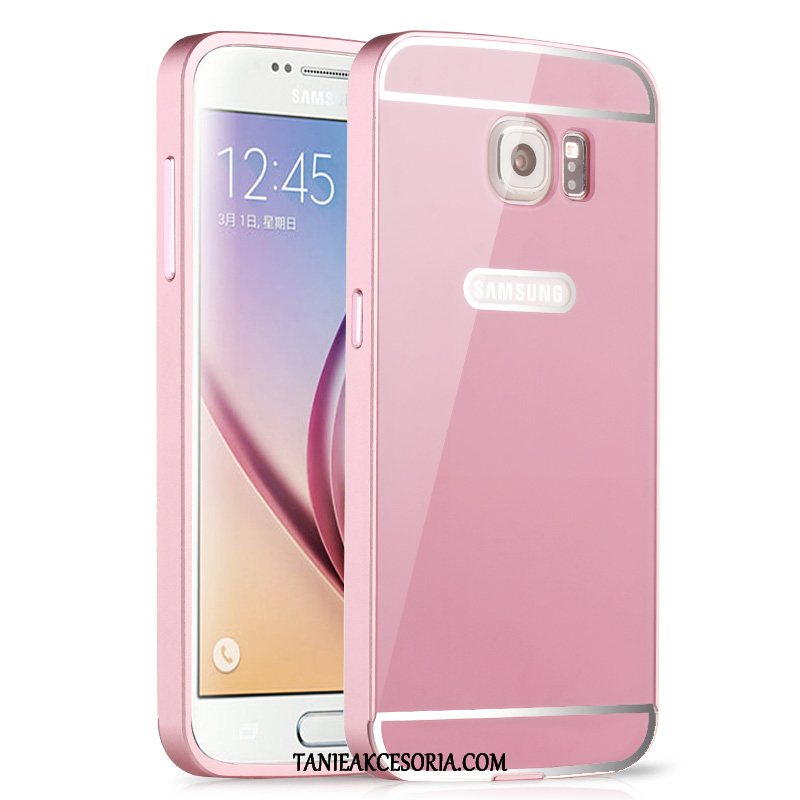 Etui Samsung Galaxy S6 Edge Ochraniacz Metal Nowy, Futerał Samsung Galaxy S6 Edge Gwiazda Granica Czarny