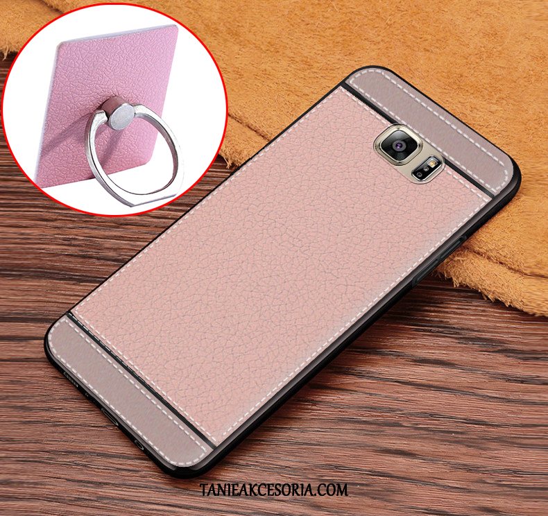 Etui Samsung Galaxy S6 Ochraniacz Ring Nubuku, Obudowa Samsung Galaxy S6 Gwiazda Skóra Telefon Komórkowy