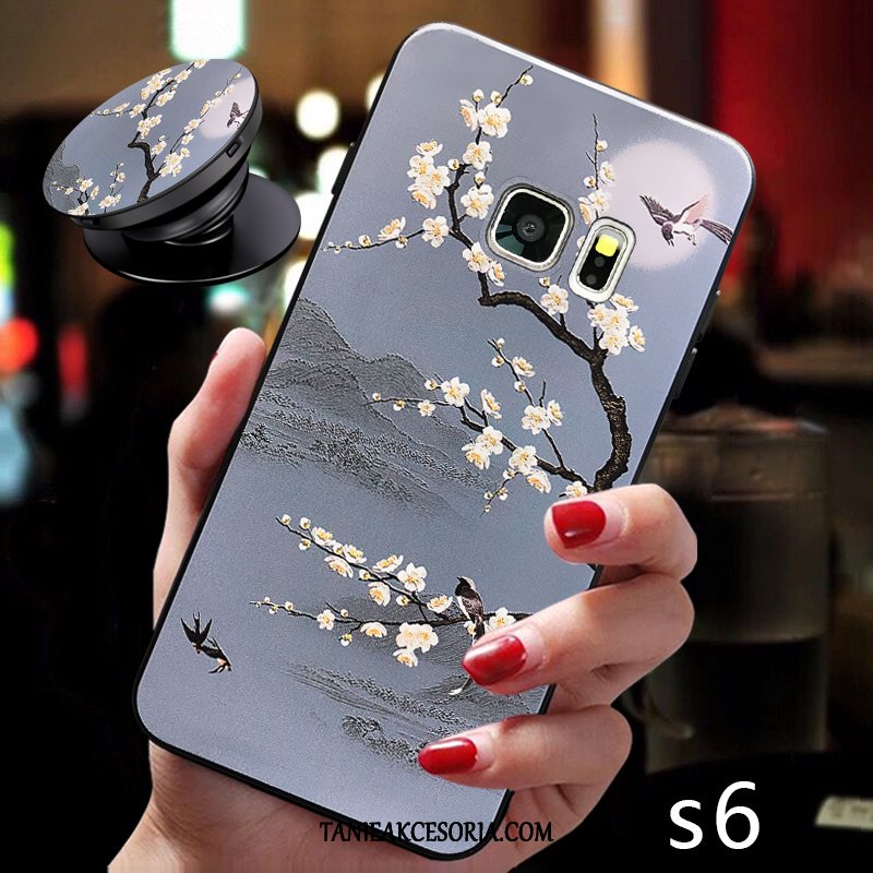 Etui Samsung Galaxy S6 Silikonowe Miękki Nubuku, Obudowa Samsung Galaxy S6 Ochraniacz Zakochani Gwiazda