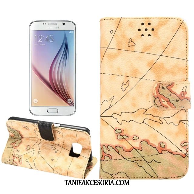 Etui Samsung Galaxy S6 Torby Nowy Ochraniacz, Pokrowce Samsung Galaxy S6 Gwiazda Wzór Żółty