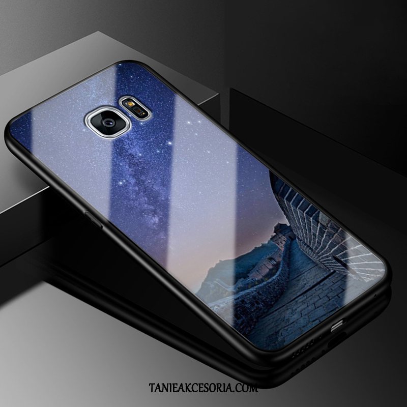 Etui Samsung Galaxy S7 Czarny Silikonowe Gwiazda, Futerał Samsung Galaxy S7 Osobowość Telefon Komórkowy Ochraniacz