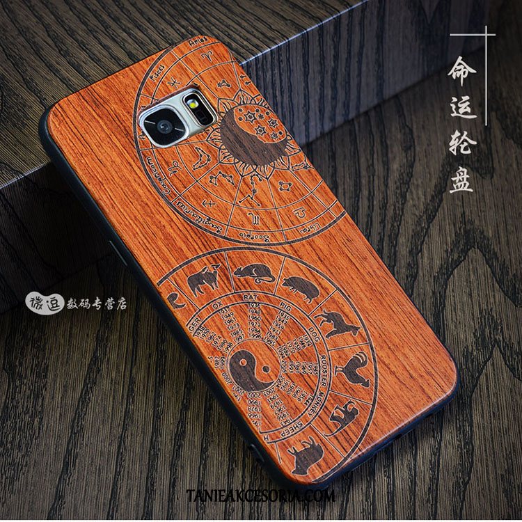 Etui Samsung Galaxy S7 Edge Ochraniacz Anti-fall Kreatywne, Obudowa Samsung Galaxy S7 Edge Moda Tendencja Gwiazda Braun