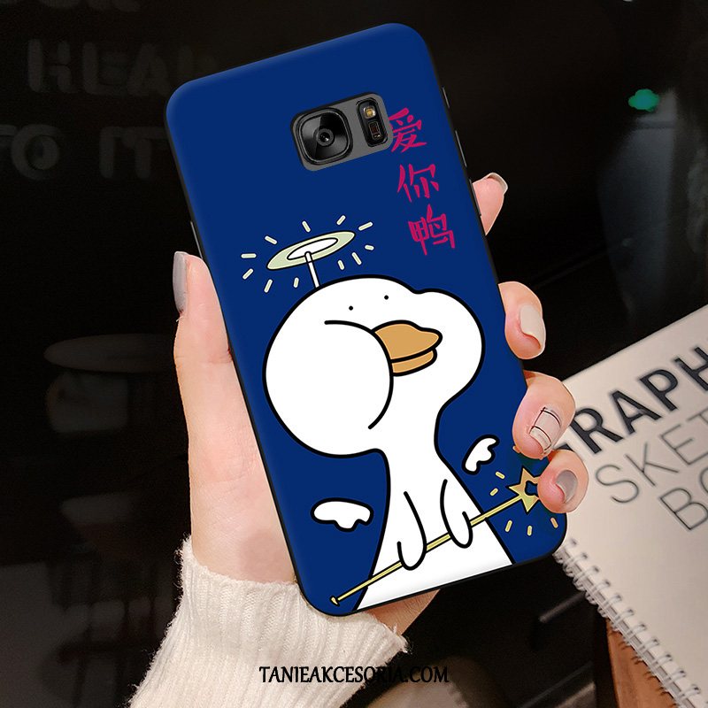 Etui Samsung Galaxy S7 Edge Silikonowe Kaczka Osobowość, Futerał Samsung Galaxy S7 Edge Nubuku Czerwony Modna Marka