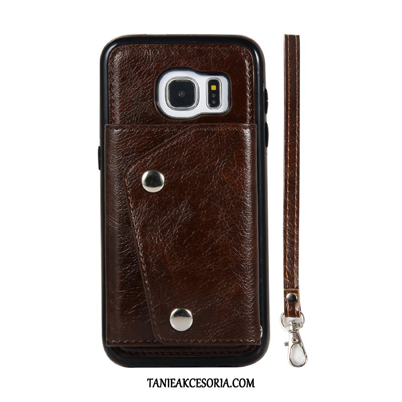 Etui Samsung Galaxy S7 Edge Wiszące Ozdoby Złoto All Inclusive, Futerał Samsung Galaxy S7 Edge Gwiazda Klamra Moda