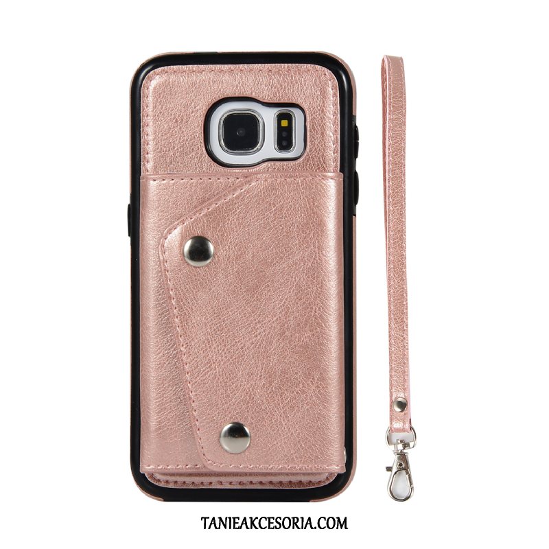 Etui Samsung Galaxy S7 Edge Wiszące Ozdoby Złoto All Inclusive, Futerał Samsung Galaxy S7 Edge Gwiazda Klamra Moda