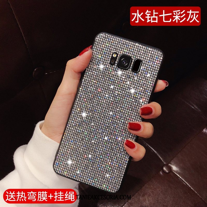 Etui Samsung Galaxy S8 Gwiazda Eleganckie Proszek, Pokrowce Samsung Galaxy S8 Moda Srebro Wiszące Ozdoby