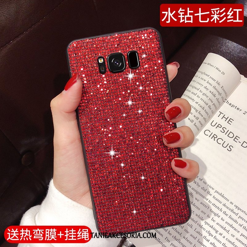 Etui Samsung Galaxy S8 Gwiazda Eleganckie Proszek, Pokrowce Samsung Galaxy S8 Moda Srebro Wiszące Ozdoby