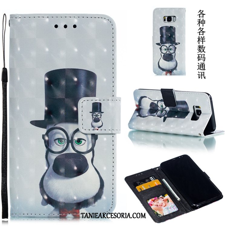 Etui Samsung Galaxy S8+ Gwiazda Skórzany Futerał Szary, Pokrowce Samsung Galaxy S8+ Telefon Komórkowy