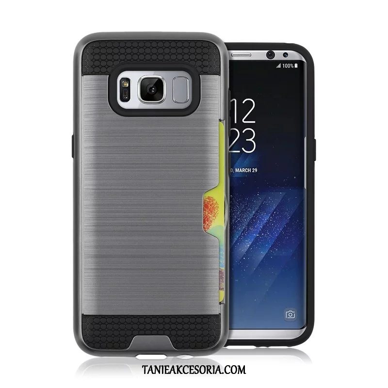 Etui Samsung Galaxy S8+ Szary Osobowość Karta, Obudowa Samsung Galaxy S8+ Gwiazda Anti-fall Srebro