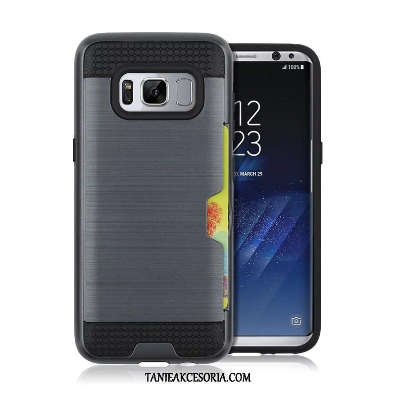 Etui Samsung Galaxy S8+ Szary Osobowość Karta, Obudowa Samsung Galaxy S8+ Gwiazda Anti-fall Srebro