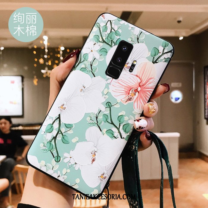 Etui Samsung Galaxy S9+ Akcesoria Wiszące Ozdoby Ochraniacz, Obudowa Samsung Galaxy S9+ Długie All Inclusive Zielony