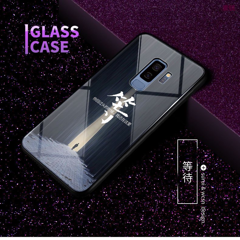 Etui Samsung Galaxy S9+ Anti-fall All Inclusive Telefon Komórkowy, Obudowa Samsung Galaxy S9+ Szkło Gwiazda Kreatywne