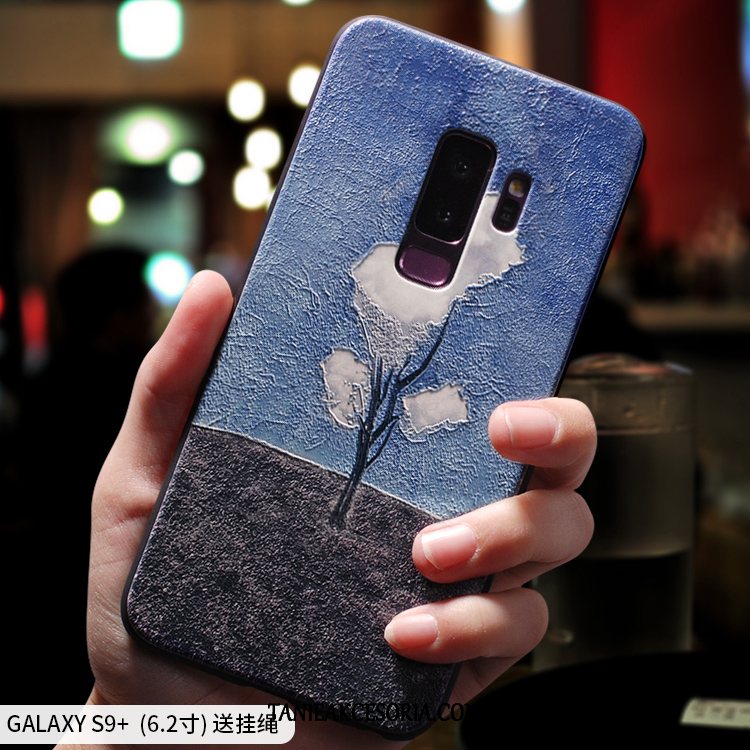 Etui Samsung Galaxy S9+ Czerwony Osobowość Anti-fall, Futerał Samsung Galaxy S9+ Silikonowe Cienkie Nubuku