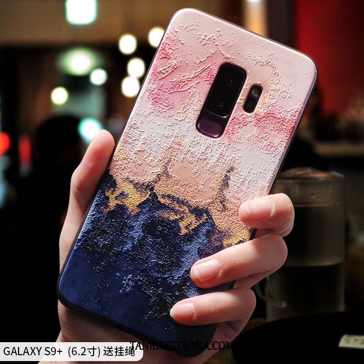 Etui Samsung Galaxy S9+ Czerwony Osobowość Anti-fall, Futerał Samsung Galaxy S9+ Silikonowe Cienkie Nubuku