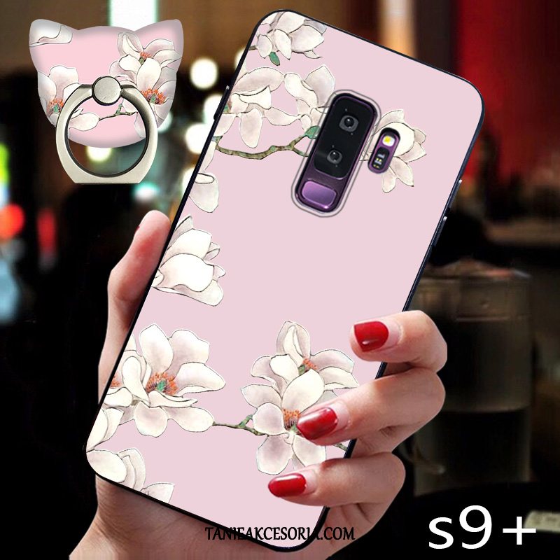 Etui Samsung Galaxy S9+ Kwiaty Gwiazda Silikonowe, Futerał Samsung Galaxy S9+ Zielony Modna Marka Cienkie