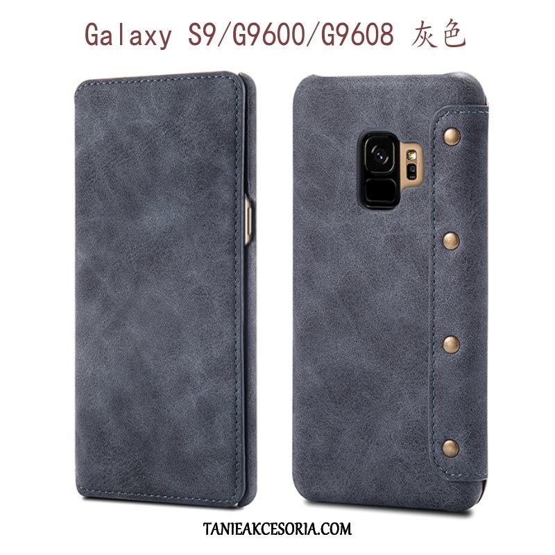 Etui Samsung Galaxy S9 Nubuku Cienka Skórzany, Futerał Samsung Galaxy S9 Telefon Komórkowy Gwiazda Anti-fall Braun