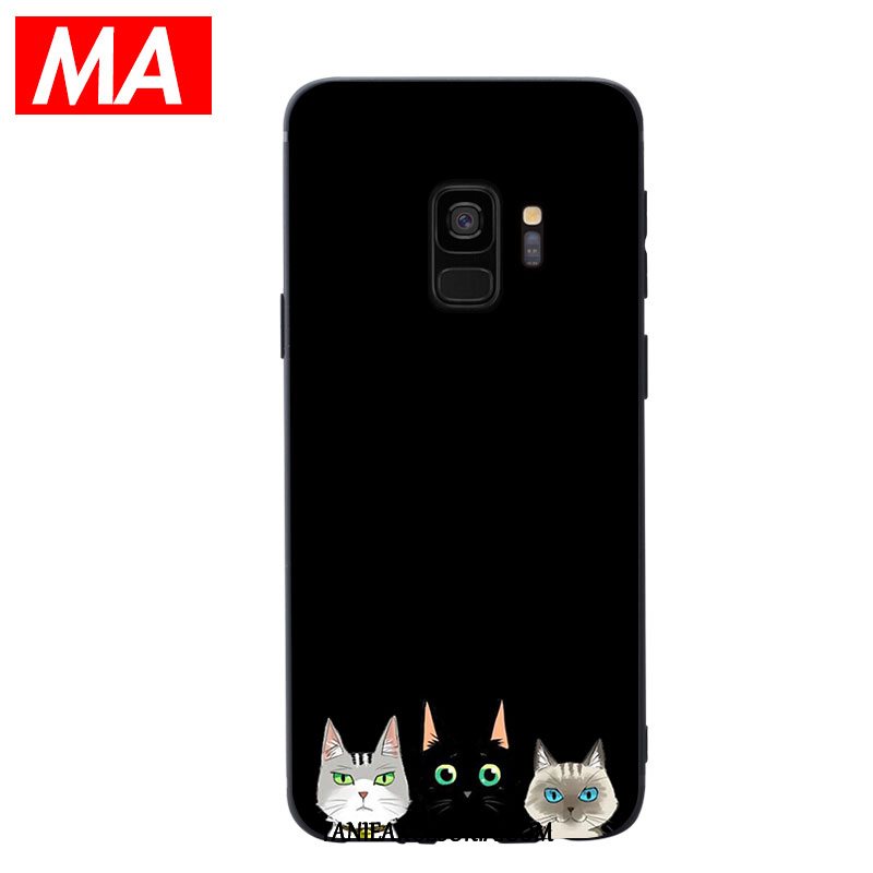 Etui Samsung Galaxy S9 Silikonowe Ochraniacz Gwiazda, Obudowa Samsung Galaxy S9 Królik Czarny Proste