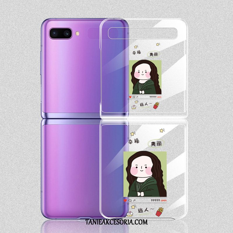 Etui Samsung Z Flip Składać Gwiazda Kreskówka, Obudowa Samsung Z Flip Ochraniacz Modna Marka Przezroczysty