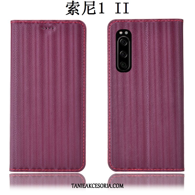 Etui Sony Xperia 1 Ii Skórzany Futerał Anti-fall Zielony, Obudowa Sony Xperia 1 Ii Gradient Ochraniacz Telefon Komórkowy