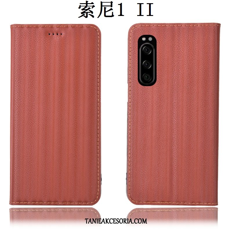 Etui Sony Xperia 1 Ii Skórzany Futerał Anti-fall Zielony, Obudowa Sony Xperia 1 Ii Gradient Ochraniacz Telefon Komórkowy