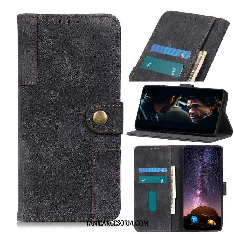 Etui Sony Xperia 1 Ii Skórzany Vintage Portfel, Futerał Sony Xperia 1 Ii Telefon Komórkowy Braun