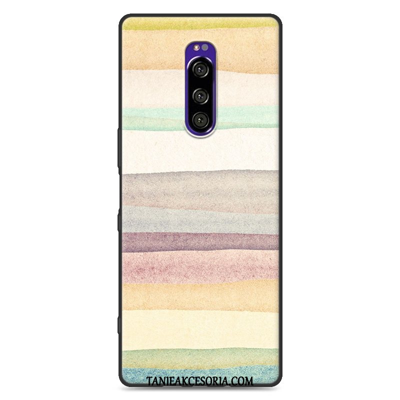 Etui Sony Xperia 1 Niebieski Ochraniacz Silikonowe, Obudowa Sony Xperia 1 Miękki Kolor All Inclusive