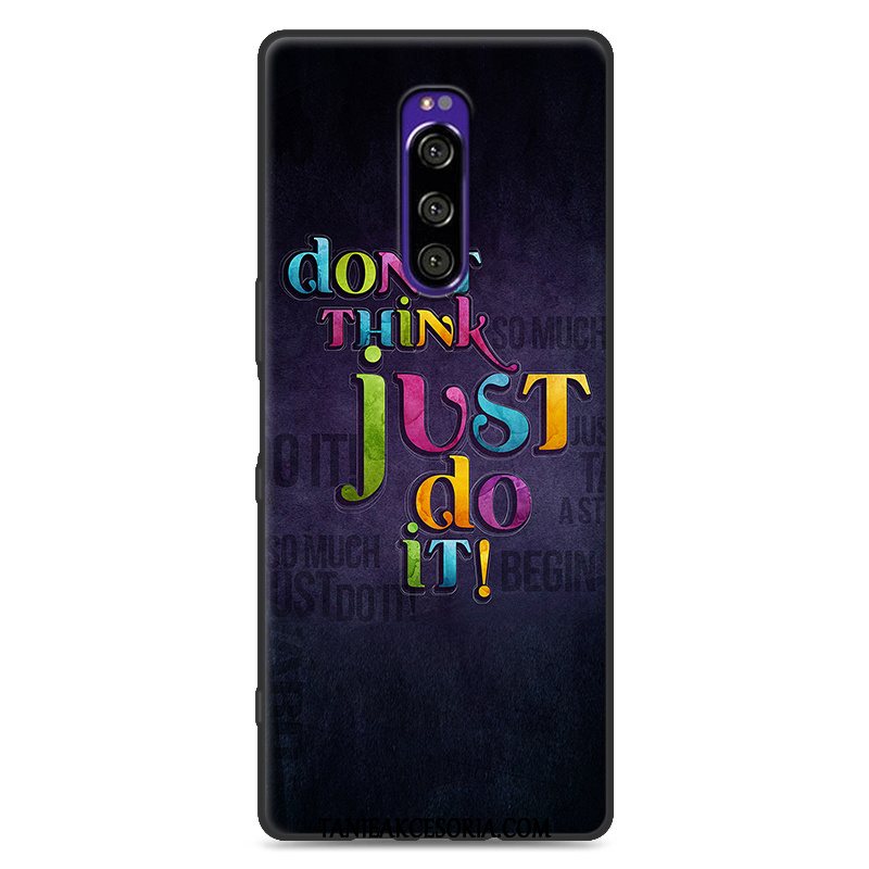 Etui Sony Xperia 1 Niebieski Ochraniacz Silikonowe, Obudowa Sony Xperia 1 Miękki Kolor All Inclusive