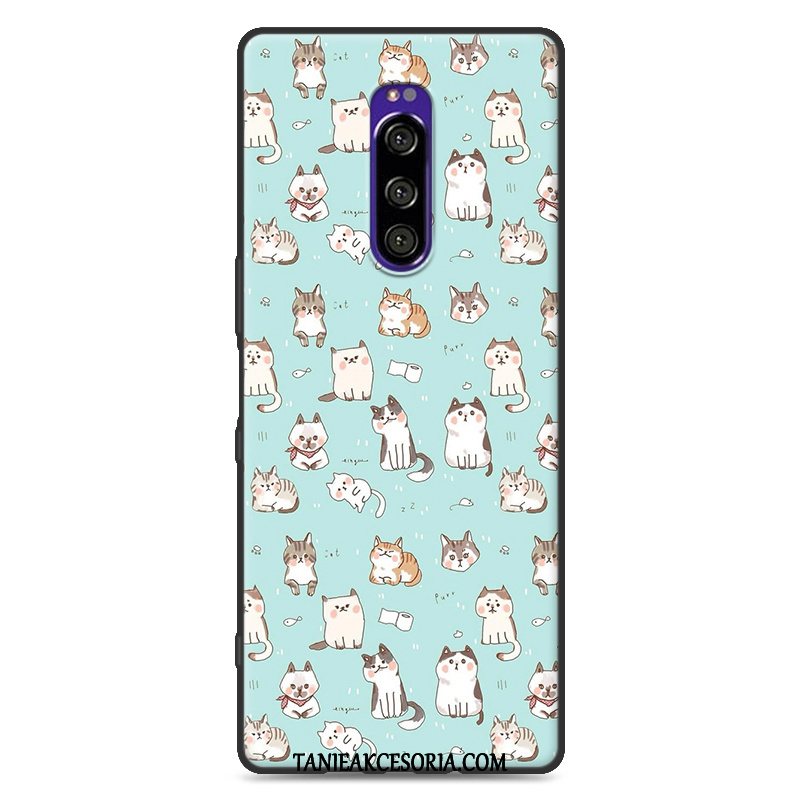 Etui Sony Xperia 1 Niebieski Ochraniacz Silikonowe, Obudowa Sony Xperia 1 Miękki Kolor All Inclusive