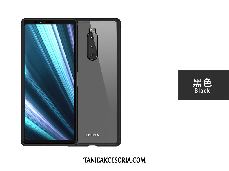 Etui Sony Xperia 1 Ochraniacz Metal Szkło, Futerał Sony Xperia 1 Czerwony Telefon Komórkowy All Inclusive