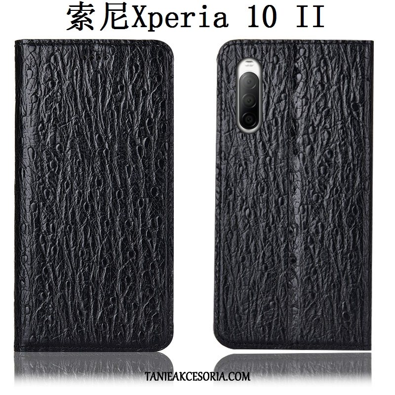 Etui Sony Xperia 10 Ii All Inclusive Anti-fall Telefon Komórkowy, Obudowa Sony Xperia 10 Ii Wzór Prawdziwa Skóra Ochraniacz Braun