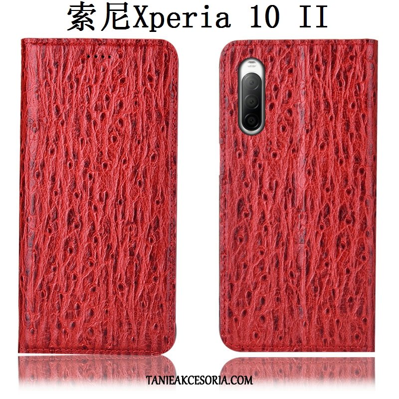 Etui Sony Xperia 10 Ii All Inclusive Anti-fall Telefon Komórkowy, Obudowa Sony Xperia 10 Ii Wzór Prawdziwa Skóra Ochraniacz Braun