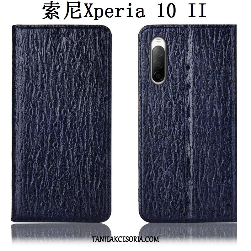 Etui Sony Xperia 10 Ii All Inclusive Anti-fall Telefon Komórkowy, Obudowa Sony Xperia 10 Ii Wzór Prawdziwa Skóra Ochraniacz Braun