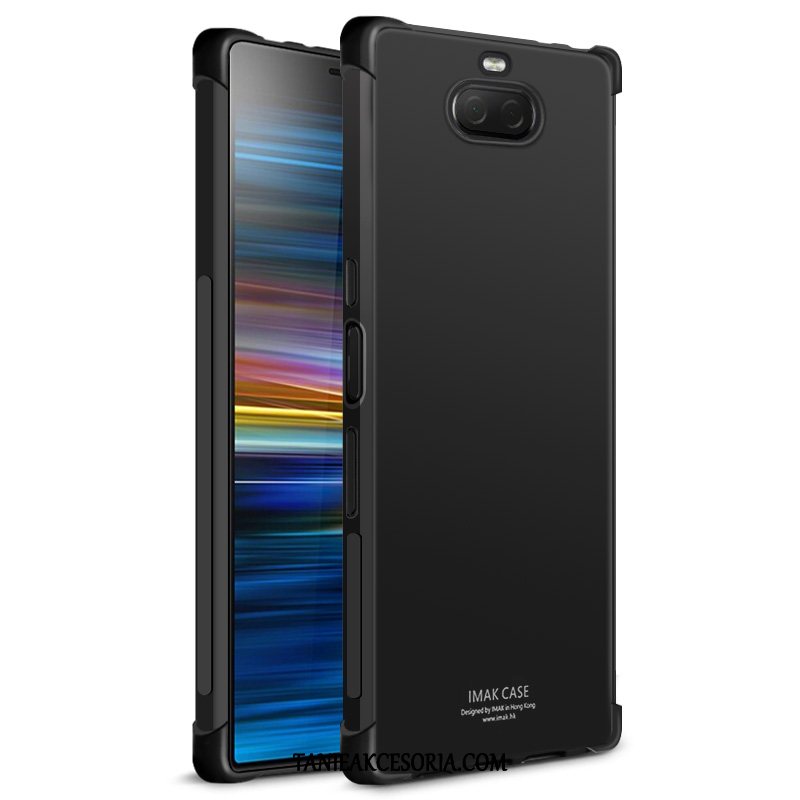 Etui Sony Xperia 10 Nowy Miękki Biały, Futerał Sony Xperia 10 Ochraniacz Czarny Balon