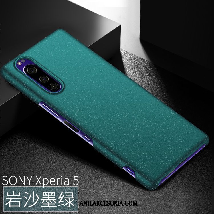 Etui Sony Xperia 5 Trudno Nubuku Ochraniacz, Futerał Sony Xperia 5 Telefon Komórkowy Cienka Zielony