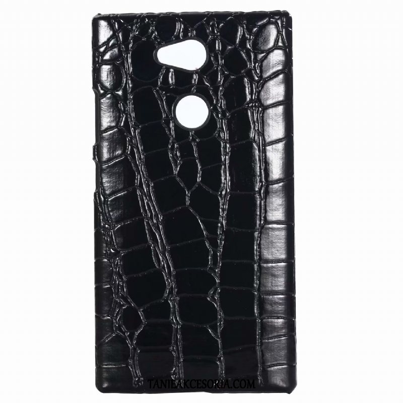 Etui Sony Xperia L2 Ochraniacz Lampart Czerwony, Obudowa Sony Xperia L2 Krokodyl Ziarno Drewna Skóra