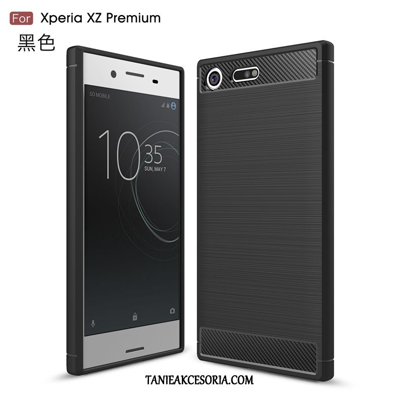 Etui Sony Xperia Xz Premium Miękki Anti-fall All Inclusive, Obudowa Sony Xperia Xz Premium Telefon Komórkowy Jedwab Czarny