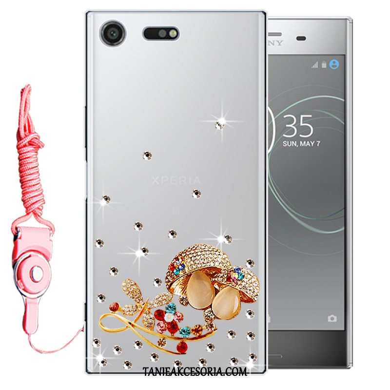 Etui Sony Xperia Xz Premium Ochraniacz Miękki Rhinestone, Obudowa Sony Xperia Xz Premium Czerwony All Inclusive Telefon Komórkowy