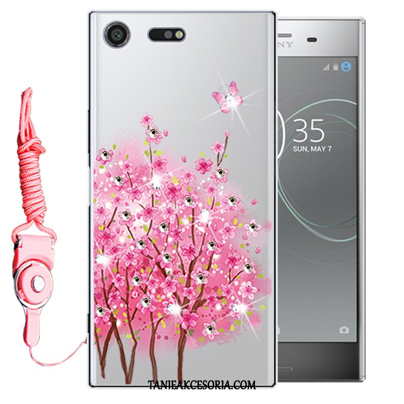 Etui Sony Xperia Xz Premium Ochraniacz Miękki Rhinestone, Obudowa Sony Xperia Xz Premium Czerwony All Inclusive Telefon Komórkowy