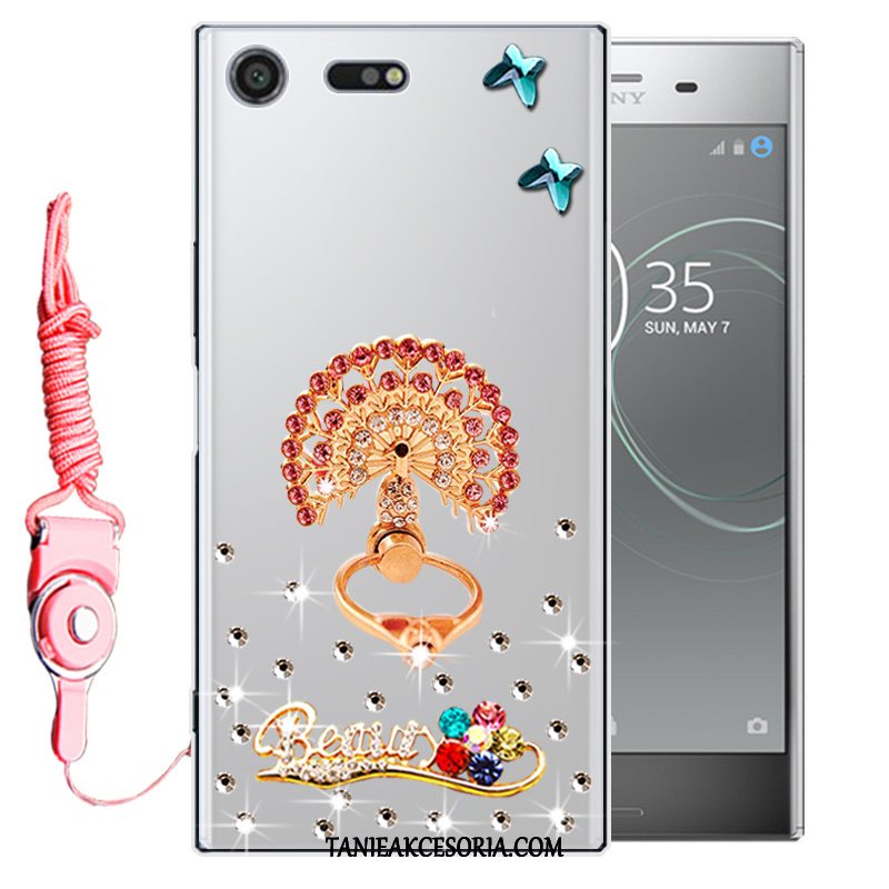 Etui Sony Xperia Xz Premium Ochraniacz Miękki Rhinestone, Obudowa Sony Xperia Xz Premium Czerwony All Inclusive Telefon Komórkowy