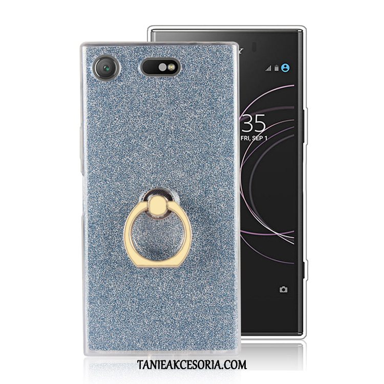 Etui Sony Xperia Xz1 Compact Anti-fall Silikonowe Telefon Komórkowy, Pokrowce Sony Xperia Xz1 Compact Miękki Czarny Proszek