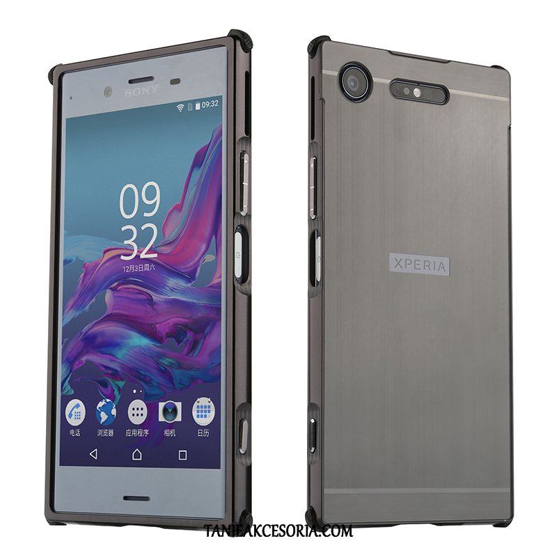 Etui Sony Xperia Xz1 Metal Granica Ochraniacz, Obudowa Sony Xperia Xz1 Telefon Komórkowy Anti-fall Lustro