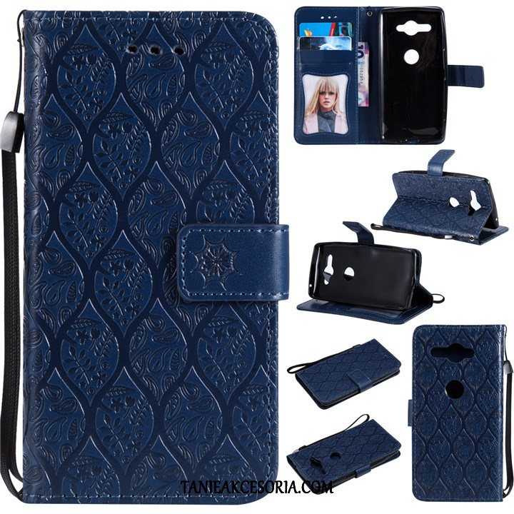 Etui Sony Xperia Xz2 Compact Niebieski Miękki Anti-fall, Obudowa Sony Xperia Xz2 Compact All Inclusive Klapa Telefon Komórkowy