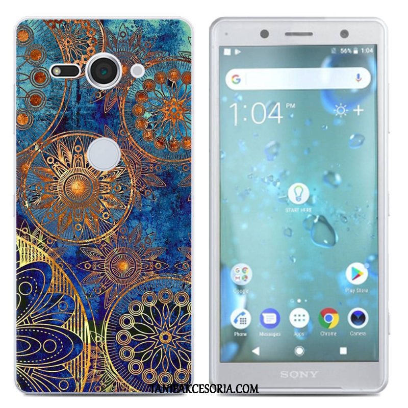 Etui Sony Xperia Xz2 Compact Telefon Komórkowy Płótno Miękki, Obudowa Sony Xperia Xz2 Compact Kolor Silikonowe Niebieski