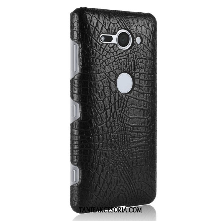 Etui Sony Xperia Xz2 Compact Trudno Ochraniacz Skóra, Obudowa Sony Xperia Xz2 Compact Telefon Komórkowy Krokodyl Czarny