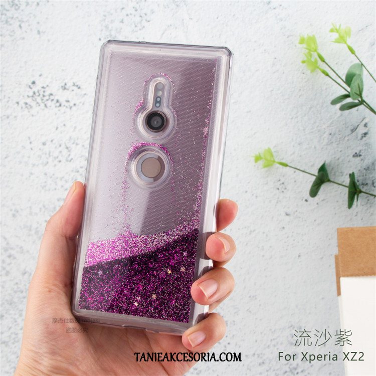 Etui Sony Xperia Xz2 Niebieski Quicksand Miękki, Obudowa Sony Xperia Xz2 Telefon Komórkowy Kreatywne Ochraniacz